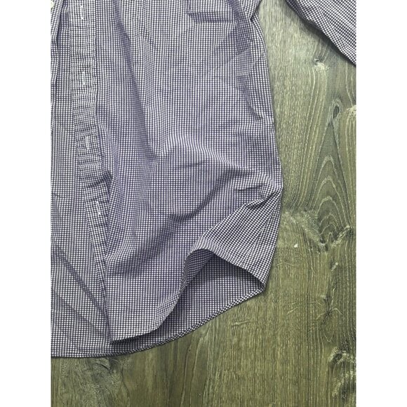 Polo Ralph Lauren Custom Fit Striped Stretch Poplin Shirt Men's Large Purple - Picture 3 of 8